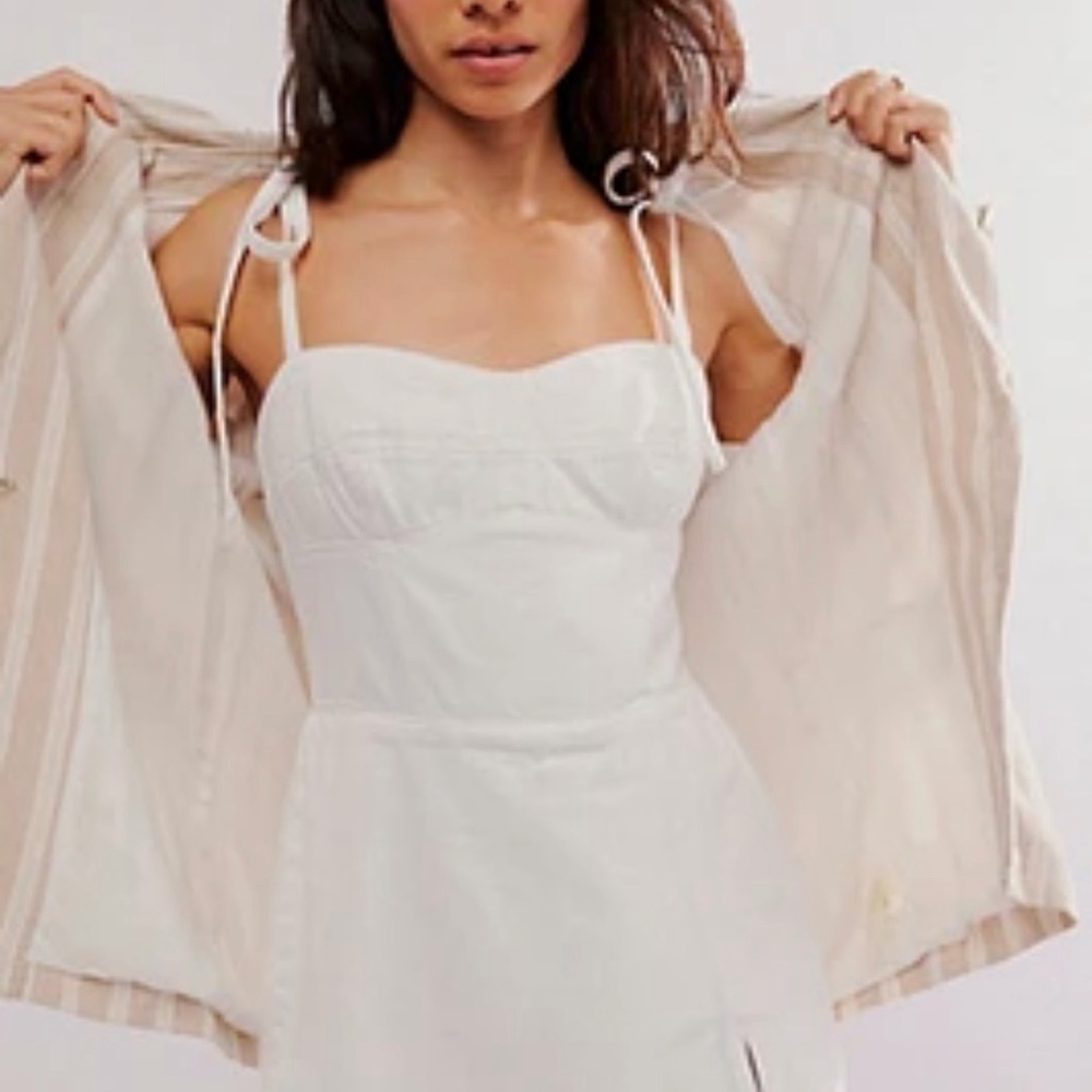 Amanda Uprichard White Slip Dress